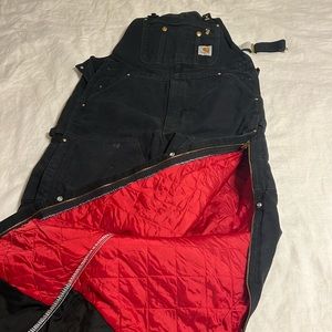 Carhartt quilted overalls